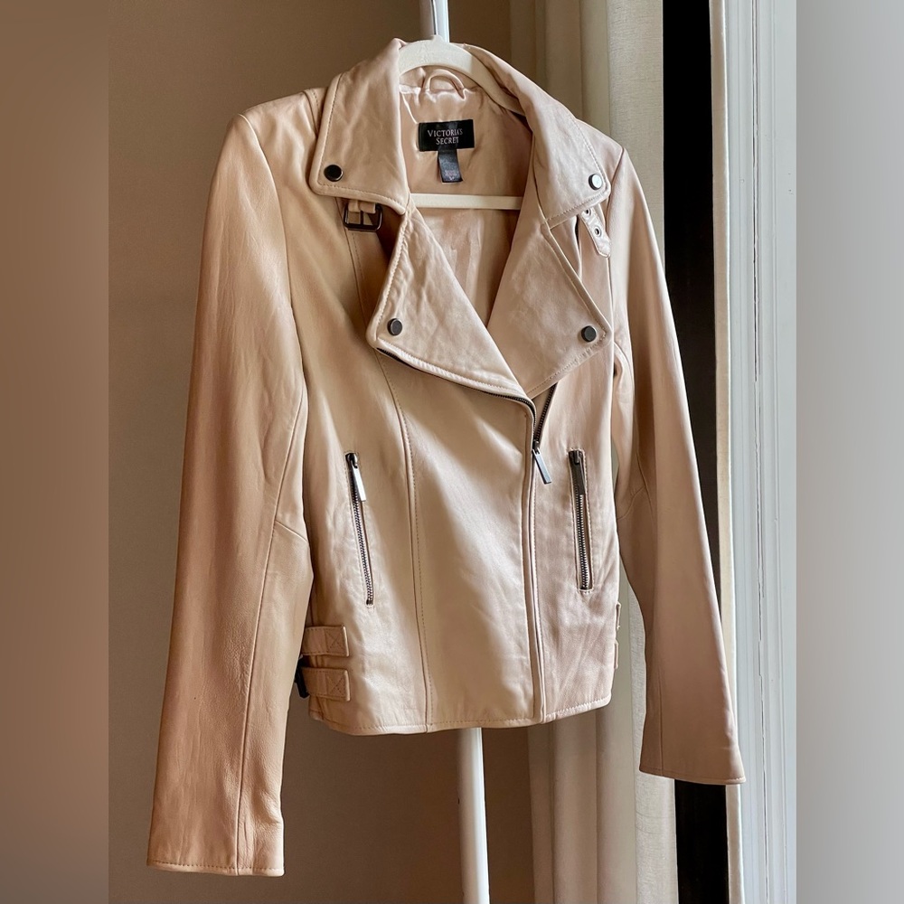Leather Moto Jacket / S